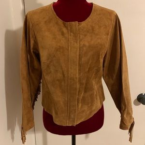 Tracy Reese Plenty Suede Fringe Jacket